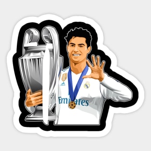 Ronaldo Throphy Sticker